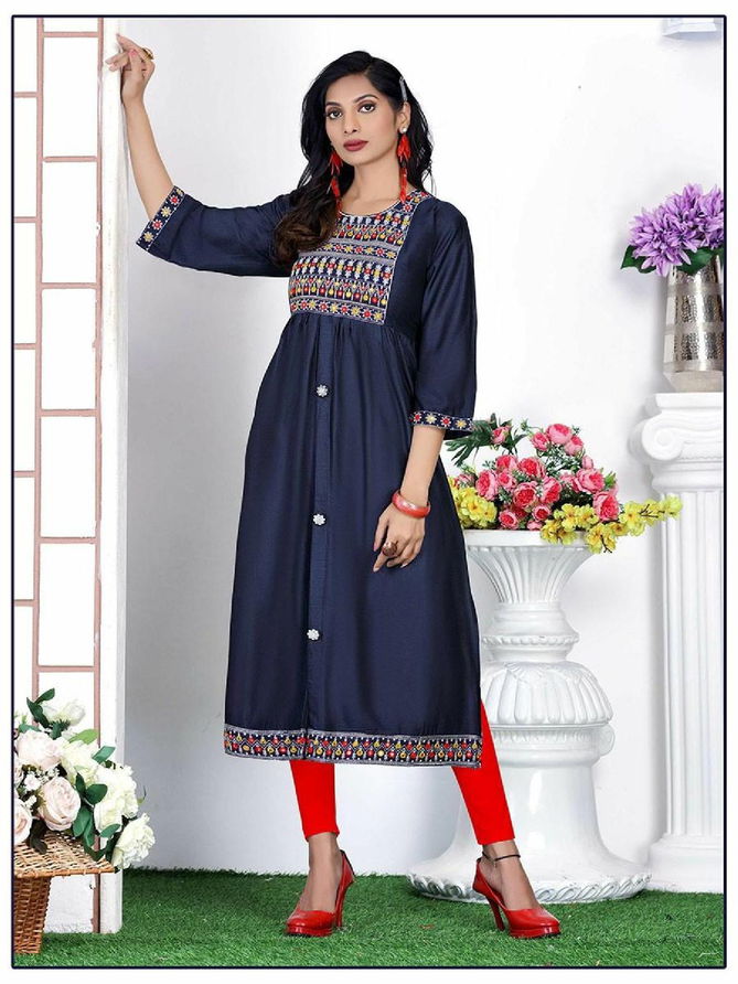 Beauty Queen Blue Bell New Exclusive Wear Designer Fancy Kurti Collection